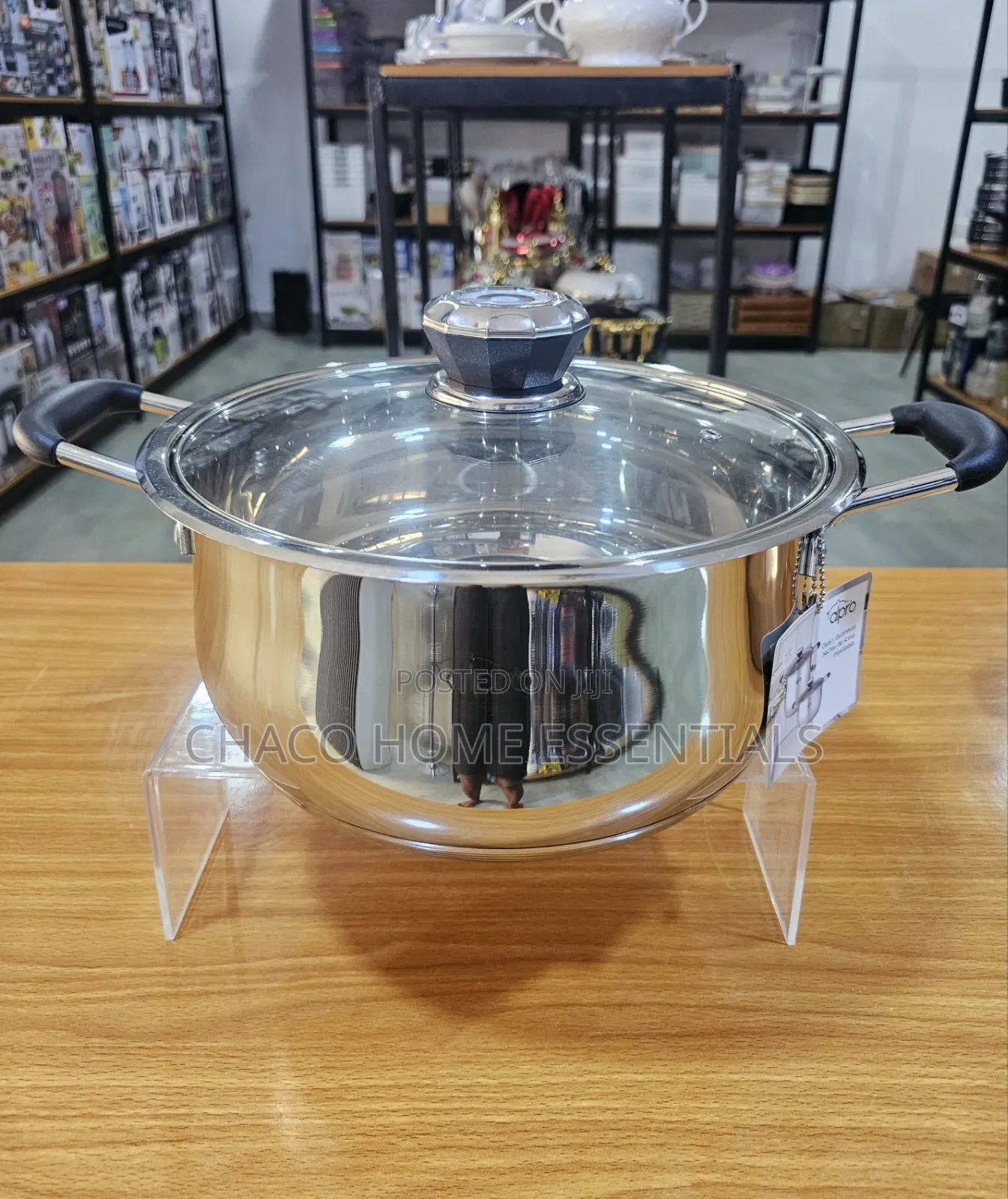 7L High Quality Stainless Steel Pot With Thermo-Control Lid