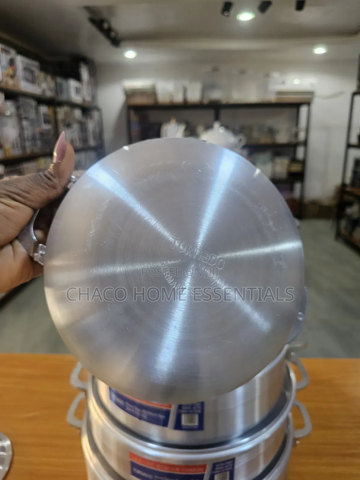 Tornado 6-Piece Polished Aluminium Cooking Pots (20cm - 36cm)