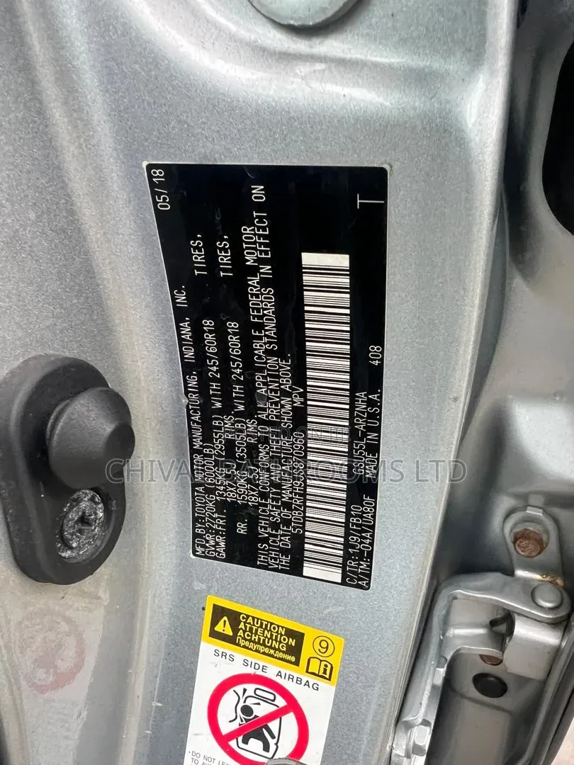 Toyota Highlander 2018 Silver