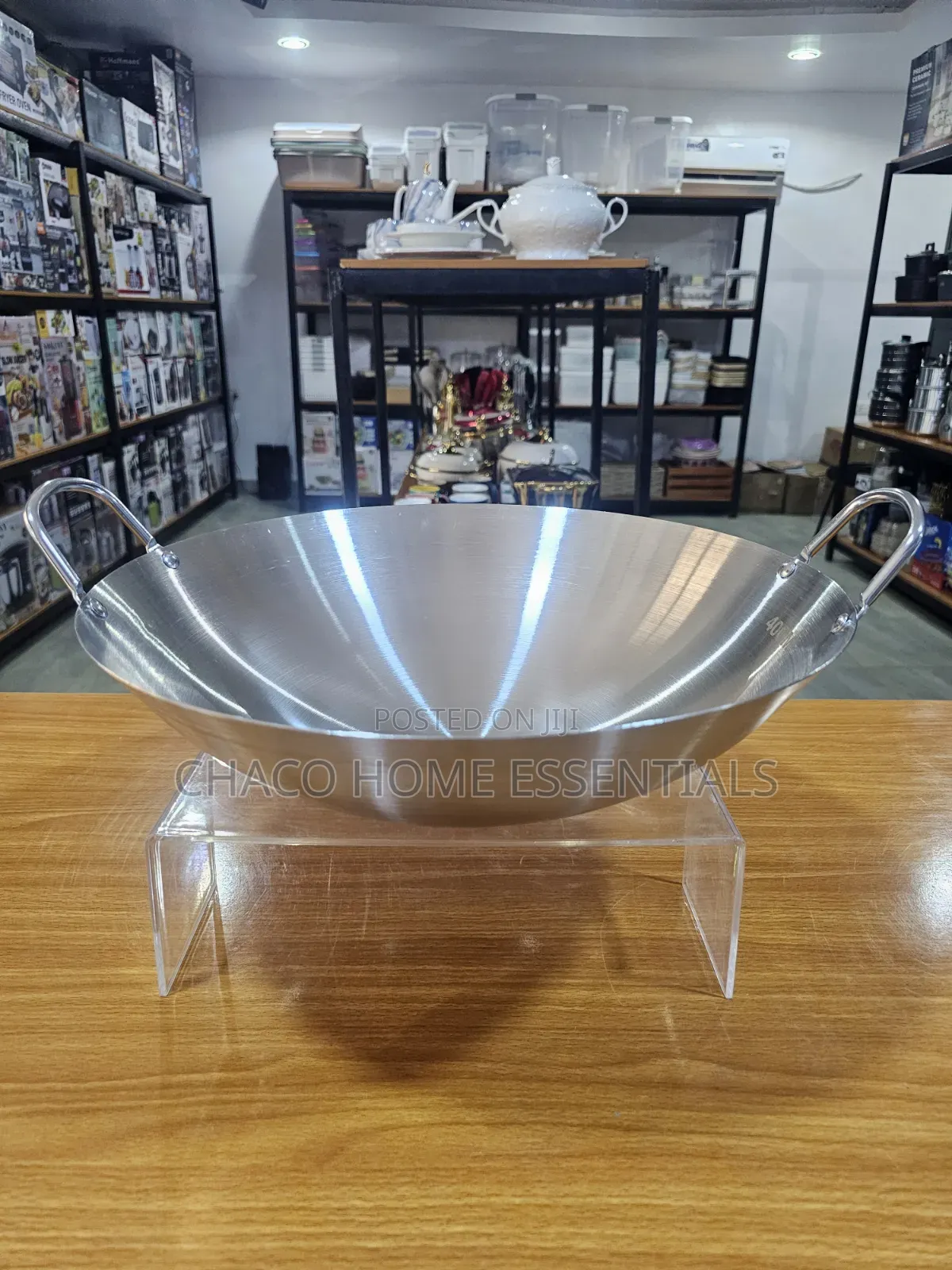 304 Stainless Steel Wok Pan (40cm 38cm 36cm)