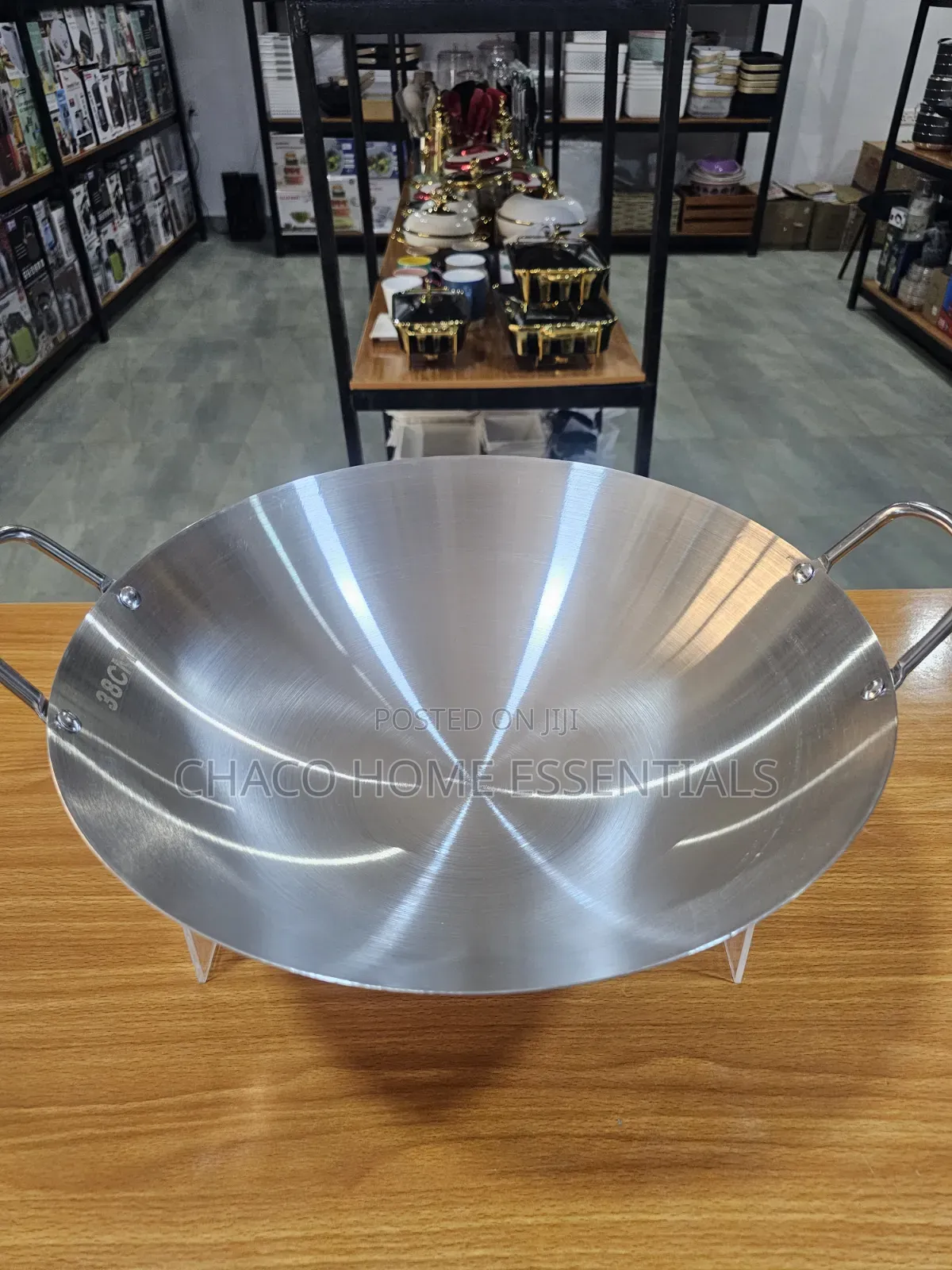 304 Stainless Steel Wok Pan (40cm 38cm 36cm)