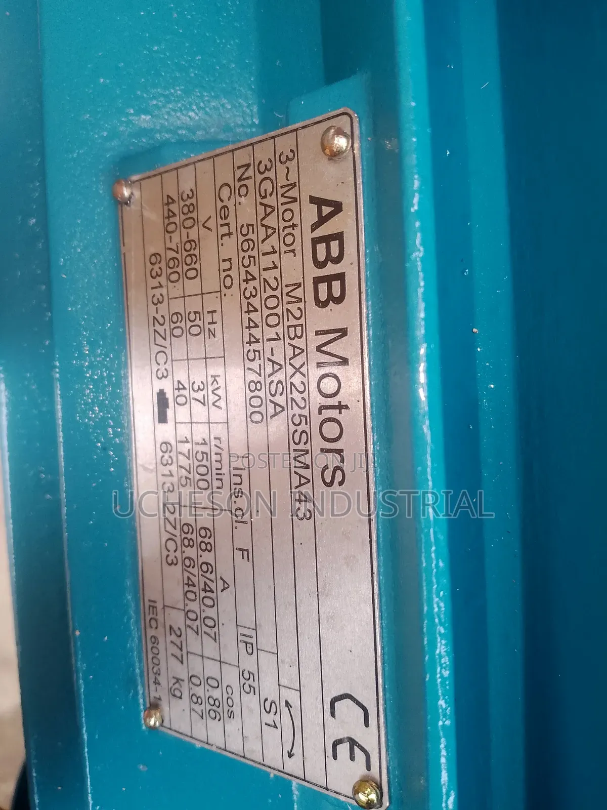ABB Electric Motor 37kw/50Hp 1500 RPM Foot Mount
