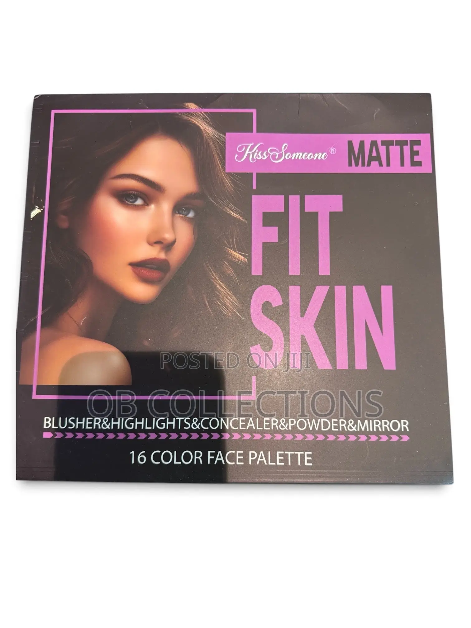Matte Fit Skin All-in-One 16 Colors Face Powder,Blush & Contour. Palle