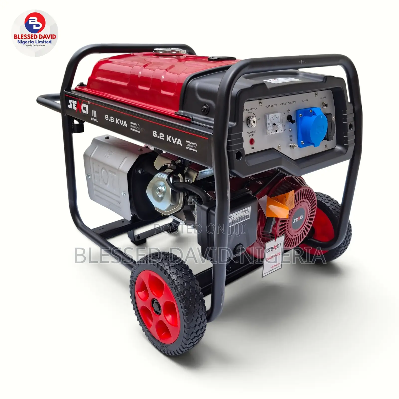 Senci SC9000E 6.2kva / 6.8kva Key Start Generator, 100% Copper