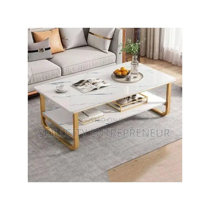 Simple MDF Top Center Table. Size: 100cm X 48cm X 40cm