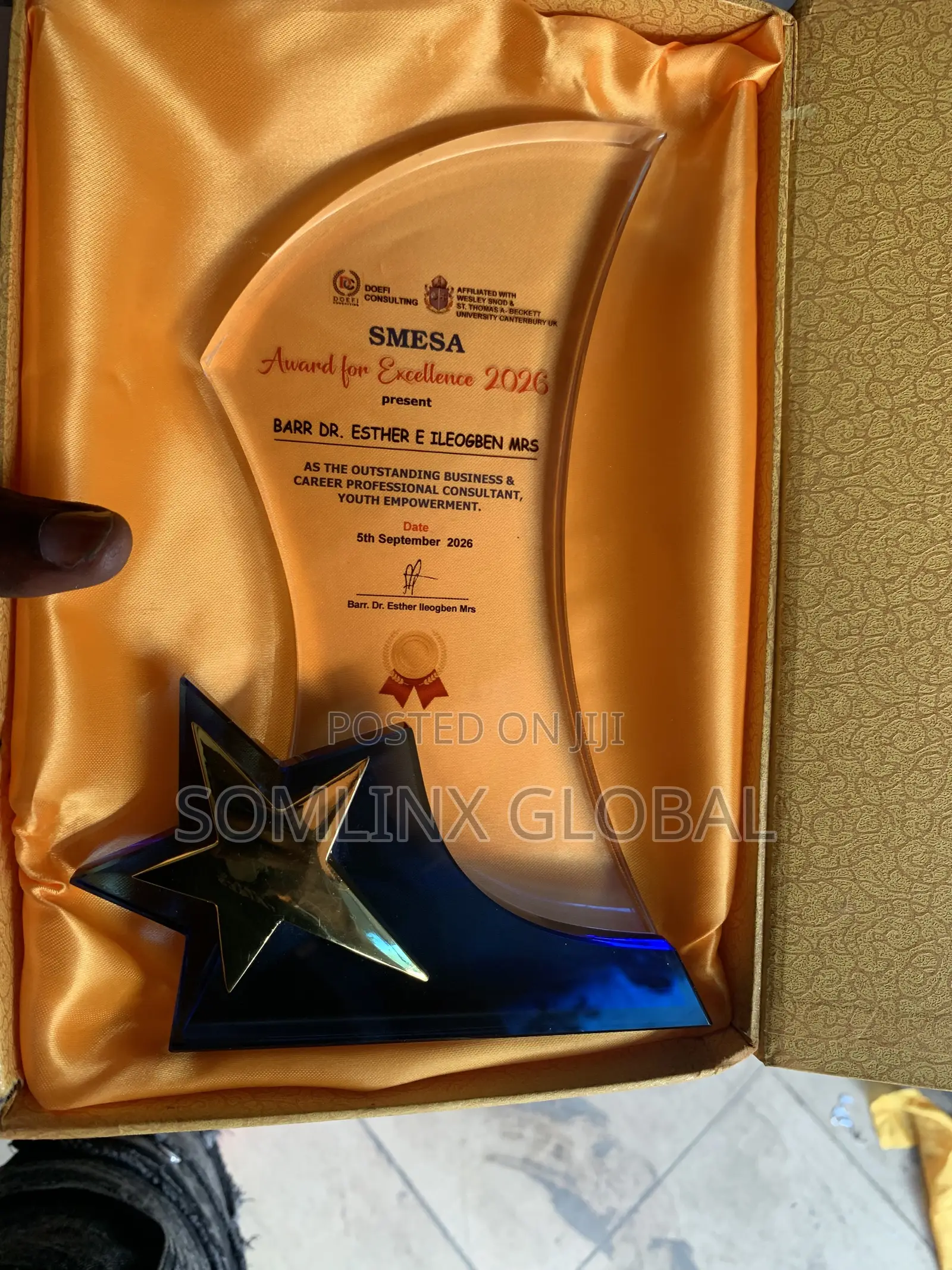 Crystal Bottom Gold Star, & Branding