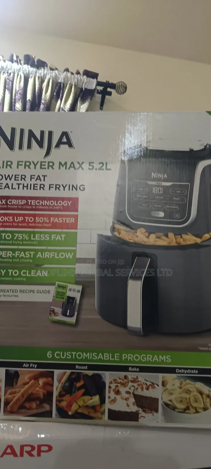 High Quality Ninja Air Fryer Max 5.2L Lower Fat Healthier Frying