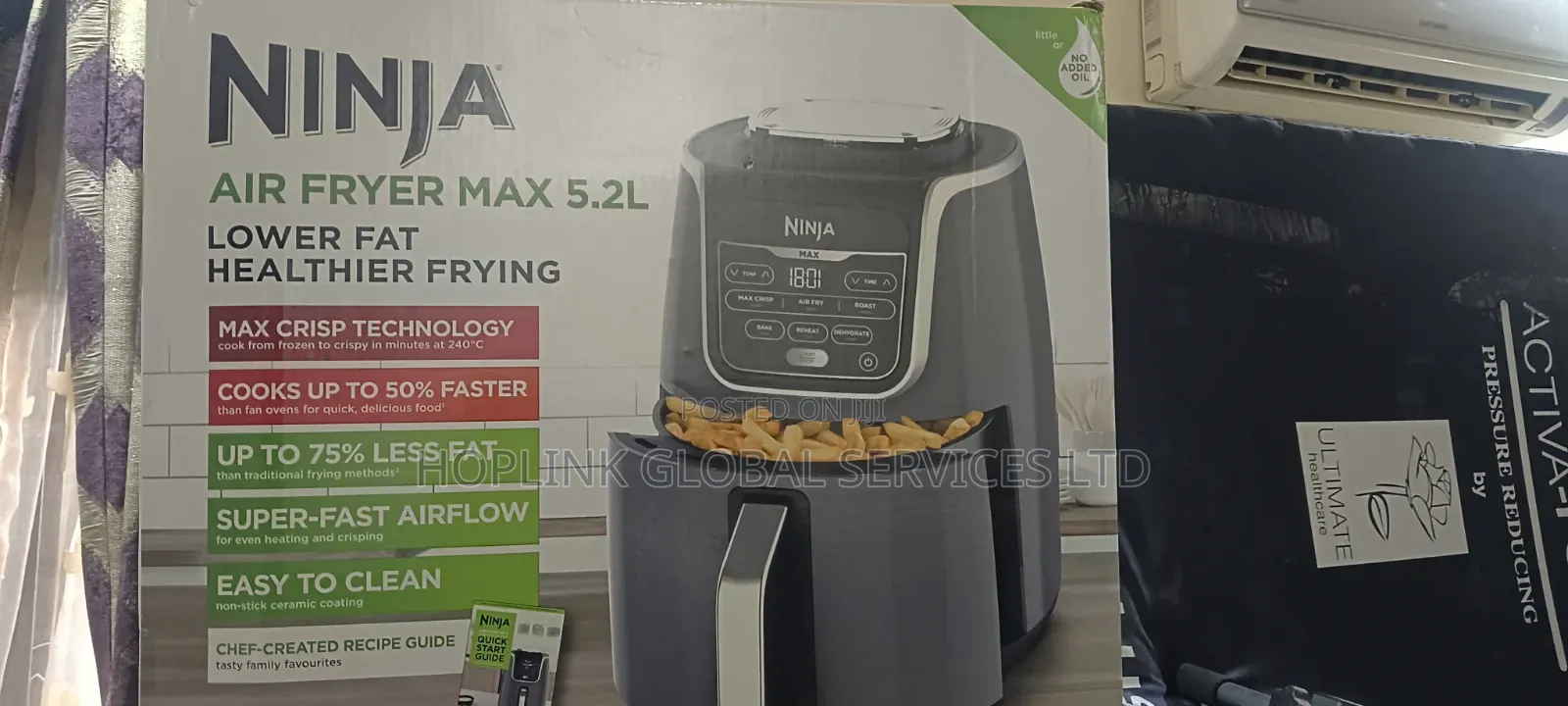 High Quality Ninja Air Fryer Max 5.2L Lower Fat Healthier Frying