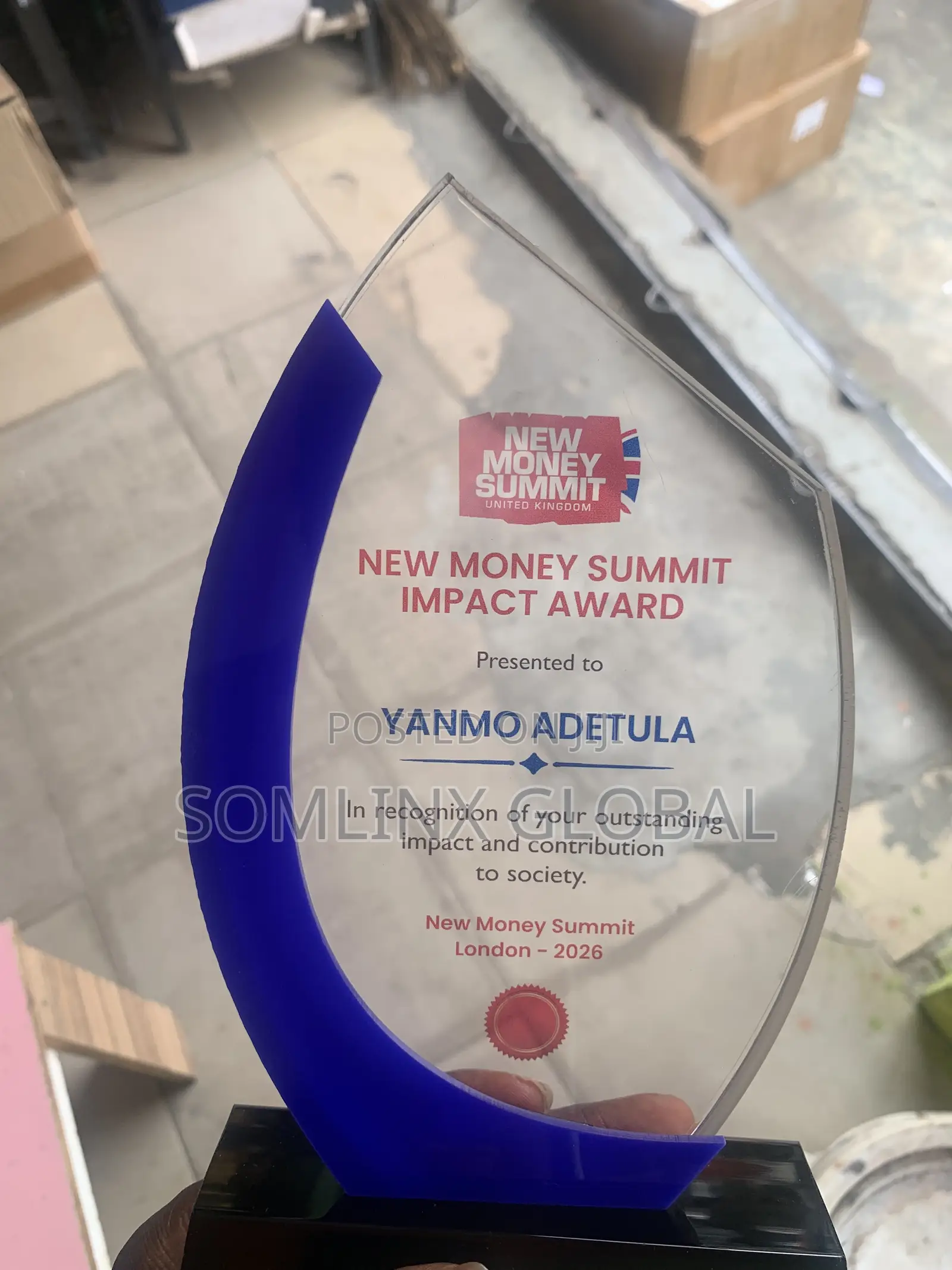 Acrylic Award Plaque