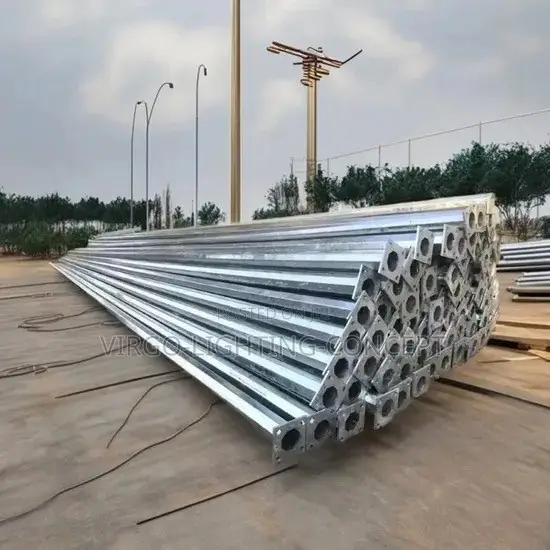 Galvanized Steel Street Light Poles