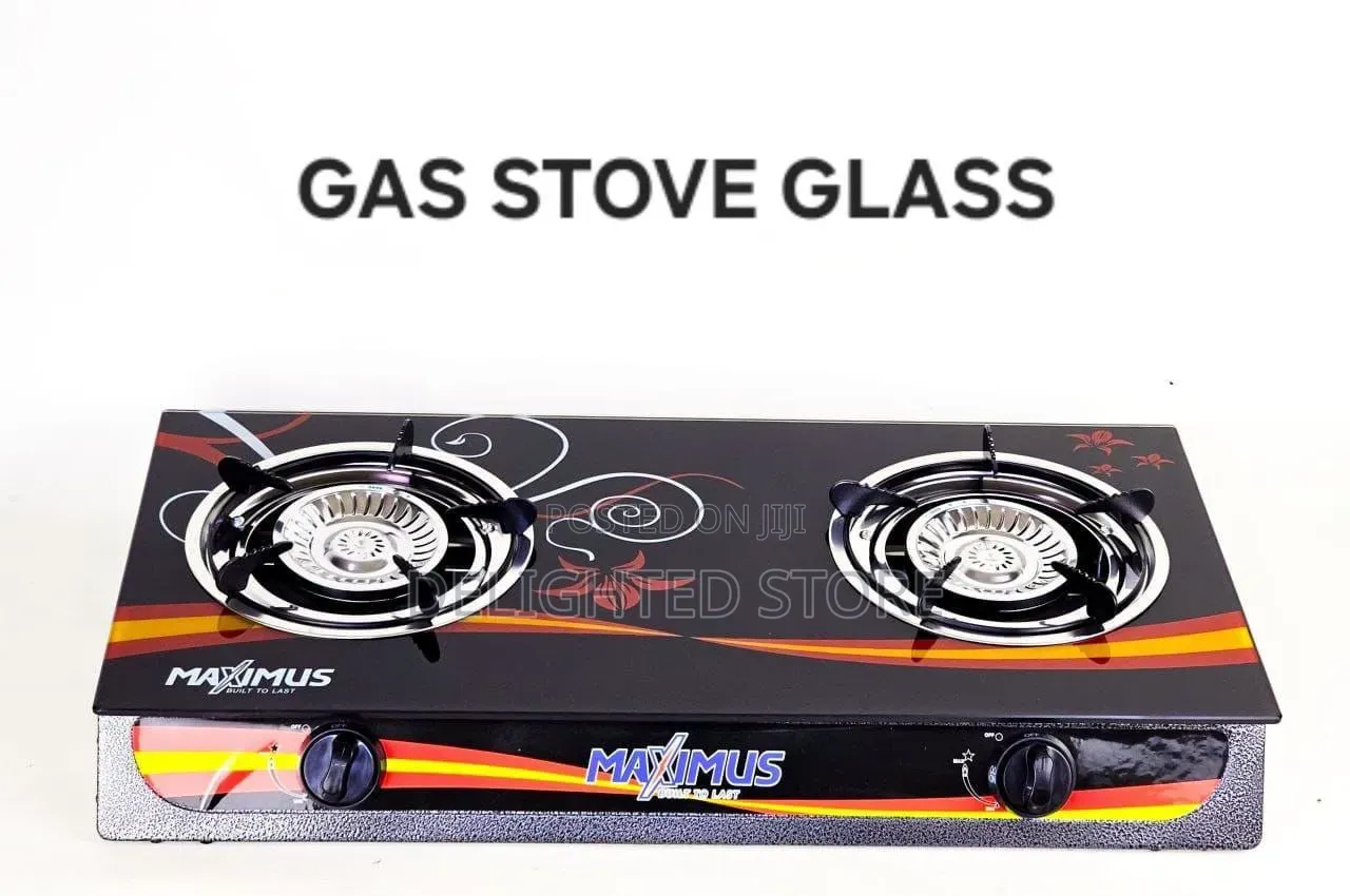Maximum" Double Face Burner Glass Table Gas Cooker