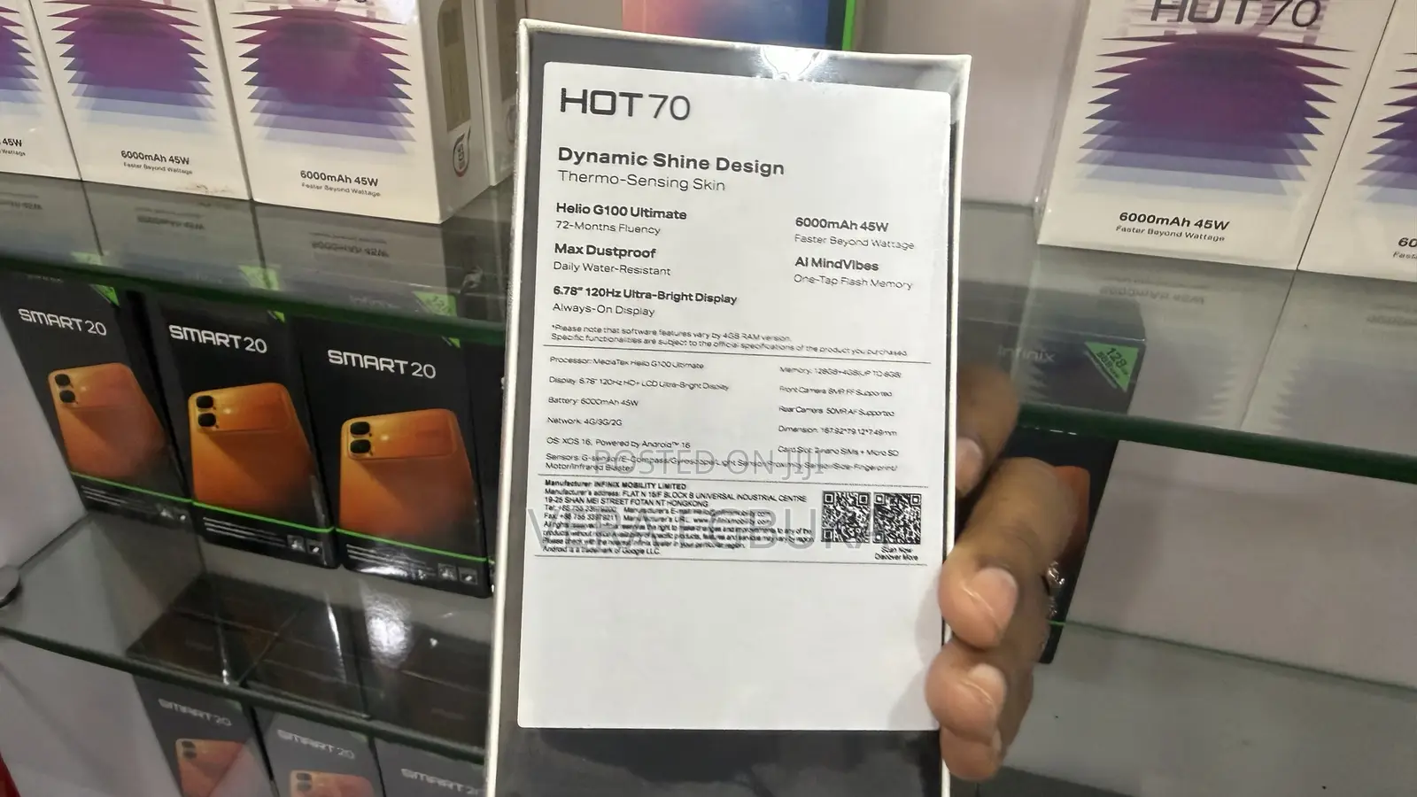 New Infinix Hot 70 128 GB