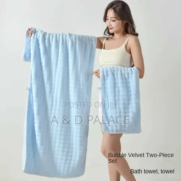 2in1 Original Soft Absorbent Adult Bathing Towel With Baby Towel