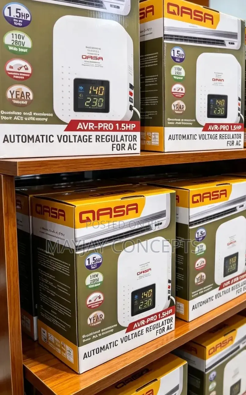 Qasa 1.5hp Wall Stabilizer for Air Conditioners and Pumping Machine