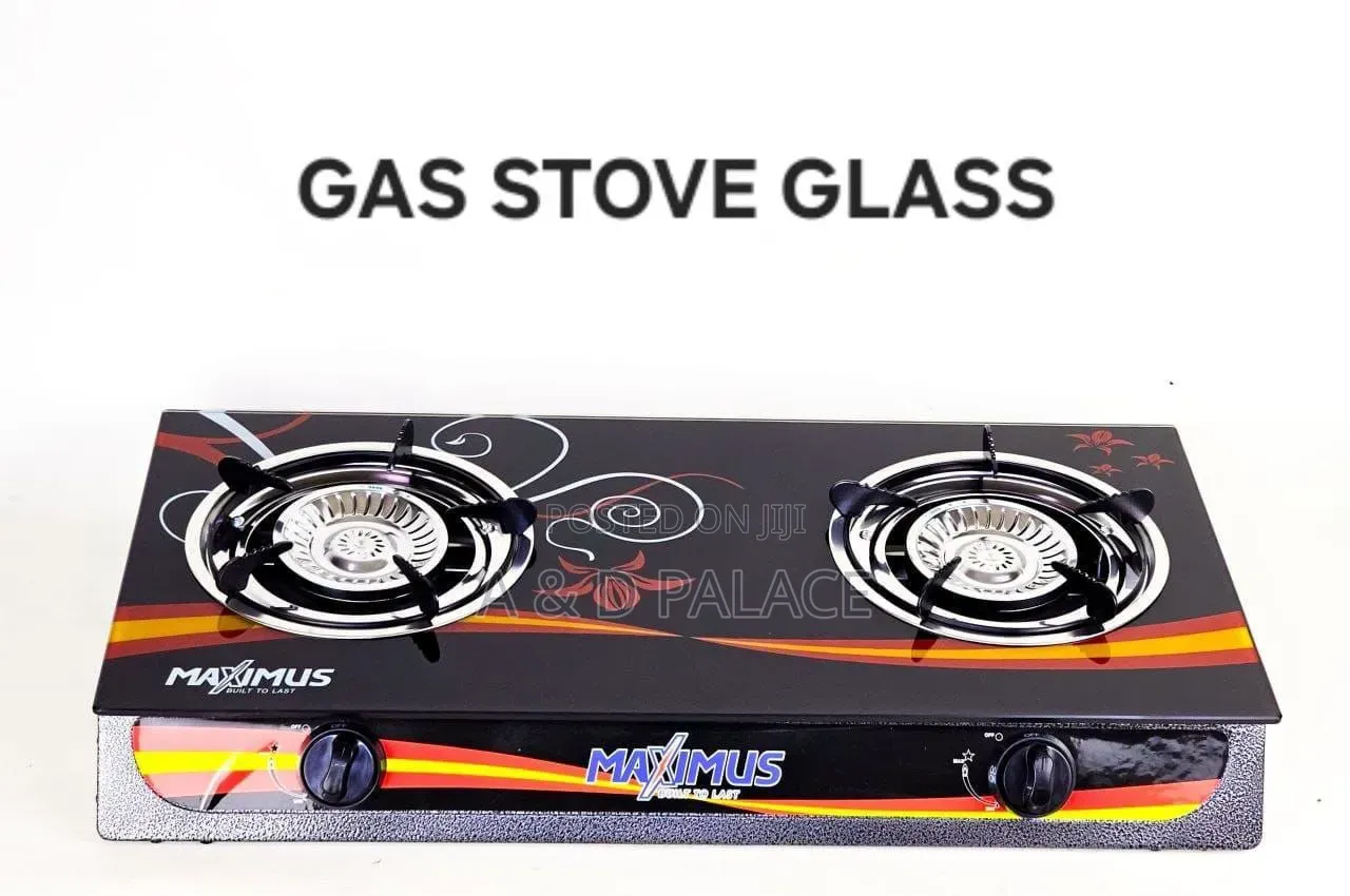 Maximum" Double Face Burner Glass Table Gas Cooker