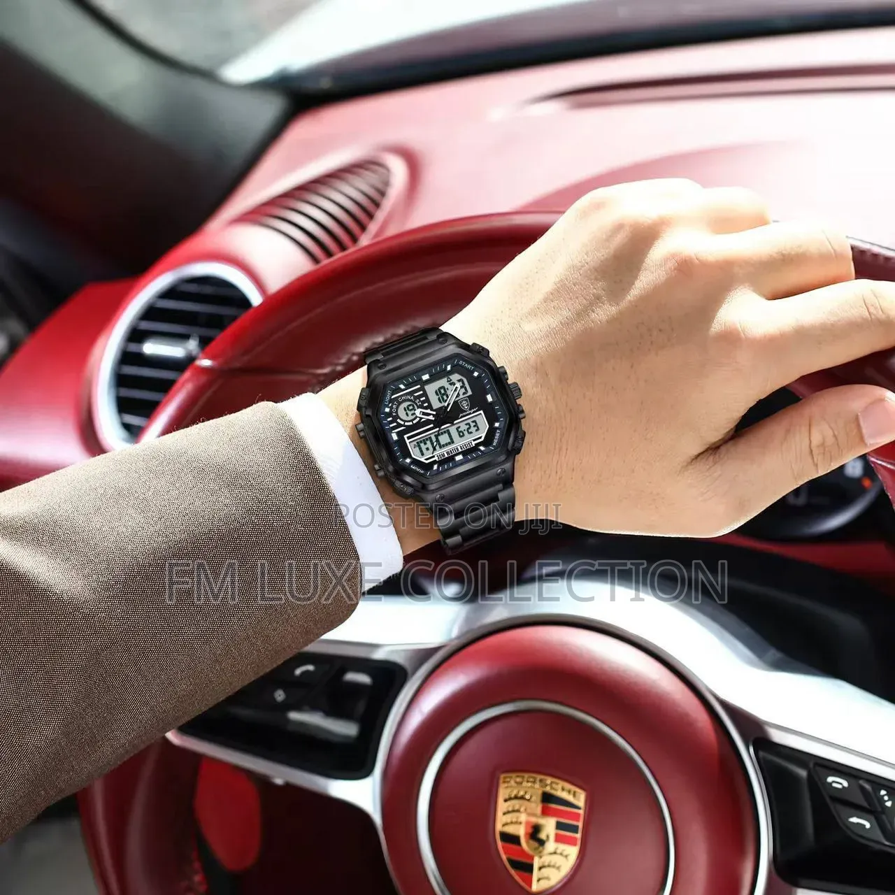 Luxury Digital Poedager Chain Watch