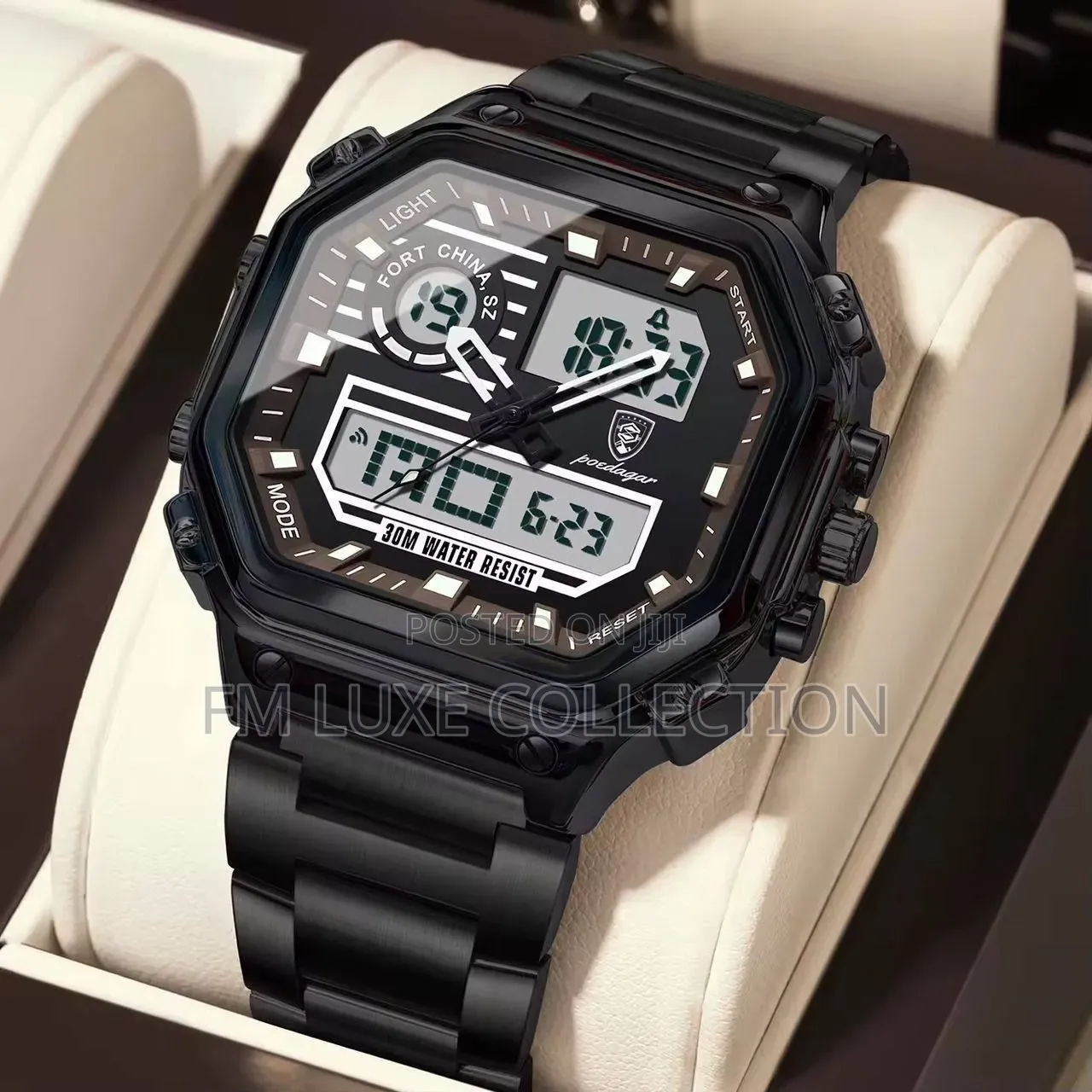 Luxury Digital Poedager Chain Watch