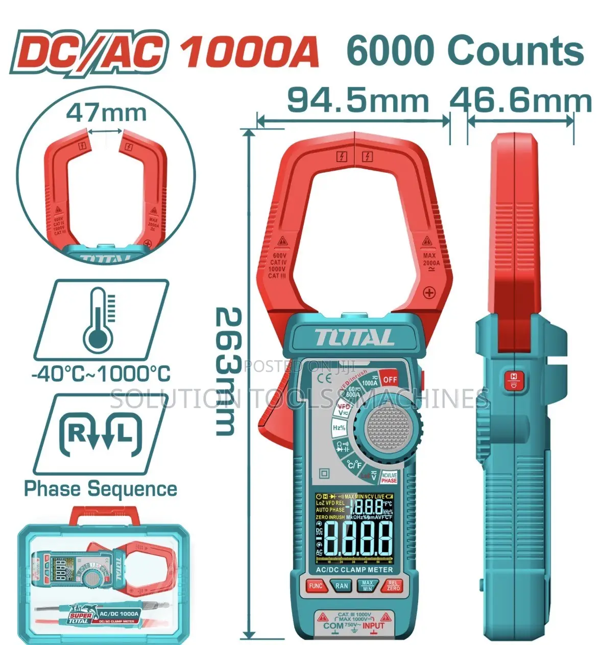 AC/Dc Clamp Meter 1000A Super Digital ⚡