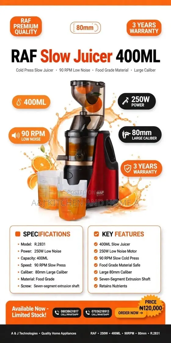 RAF Slow Juicer