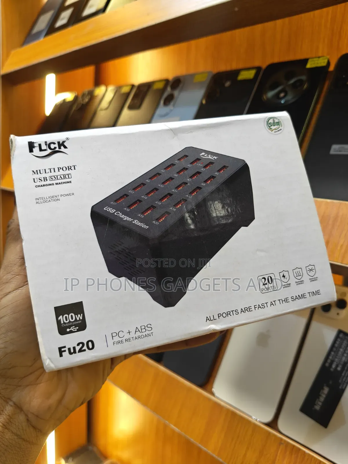 FLCK Fu20 20-Port 100W USB Charging Station - New