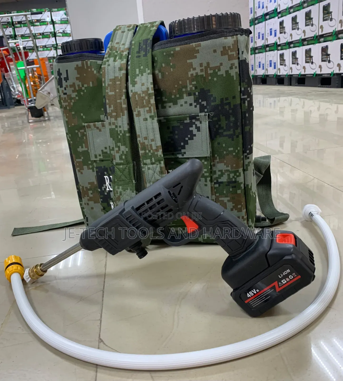 Knapsack With 48V Rechargeable Pressure Spray Gun