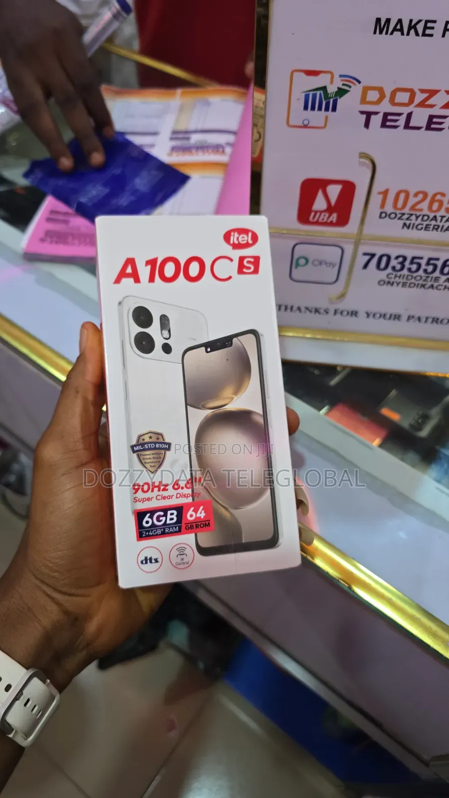 New Itel A100C 64 GB Silver