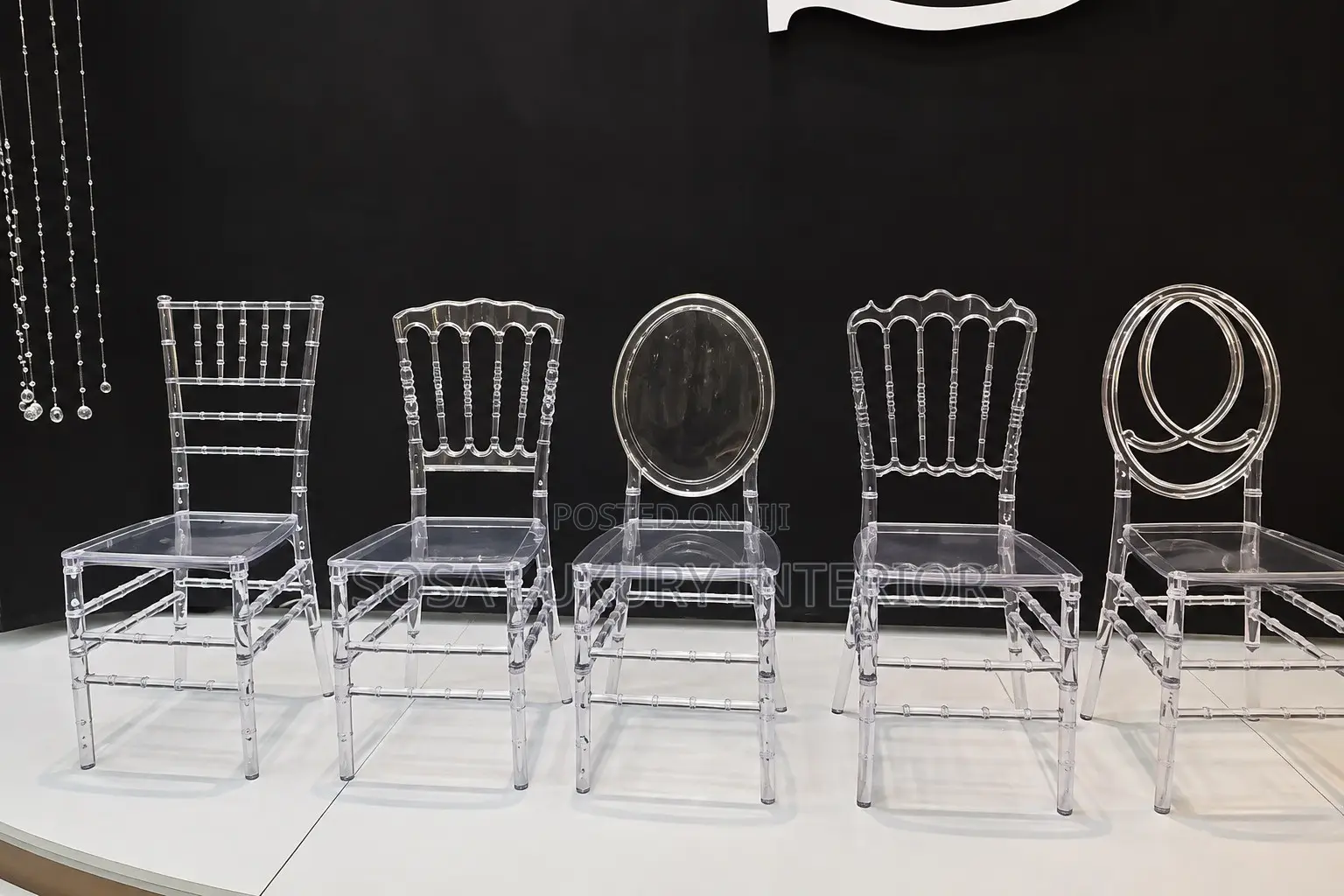 Brand New Transparent Chiavari Chairs