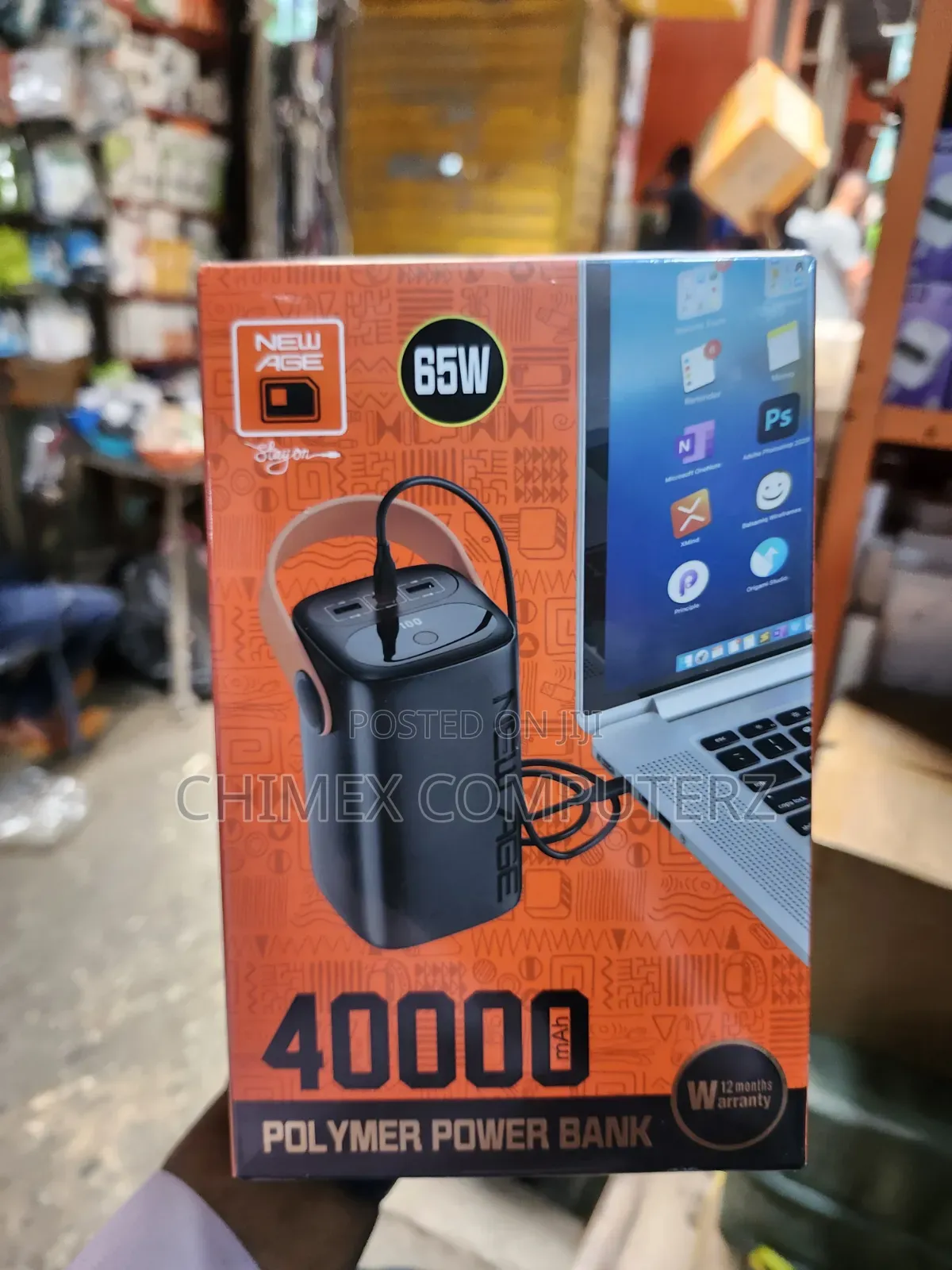 New Age 40000mah Laptop Power[65w]