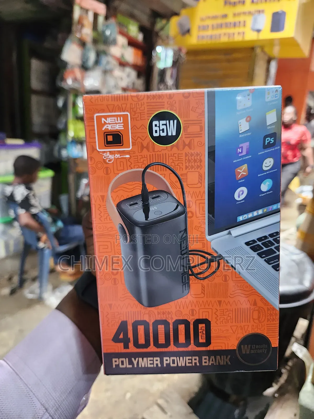 New Age 40000mah Laptop Power[65w]