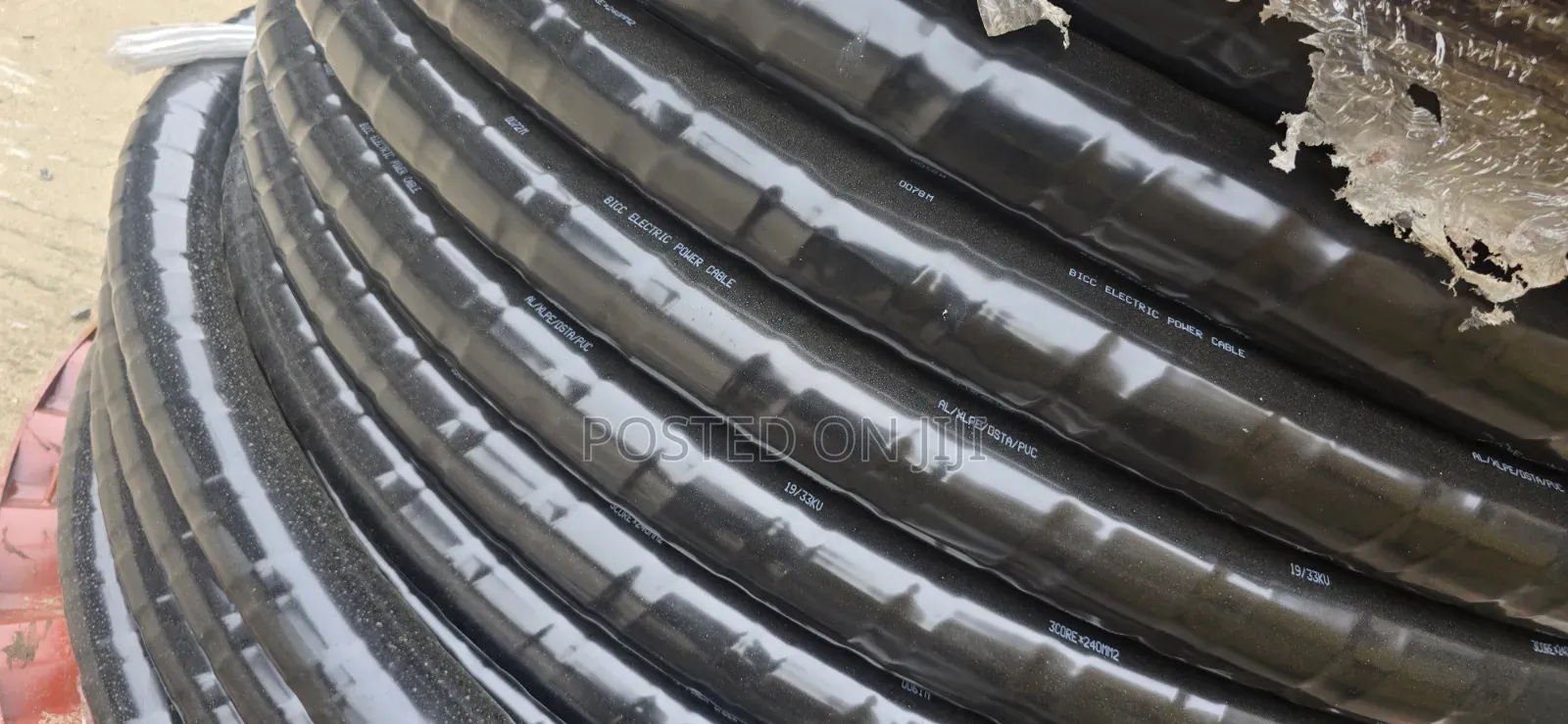 240mm 3core 33kv BICC Standard Electrical High Voltage Aluminum Cable