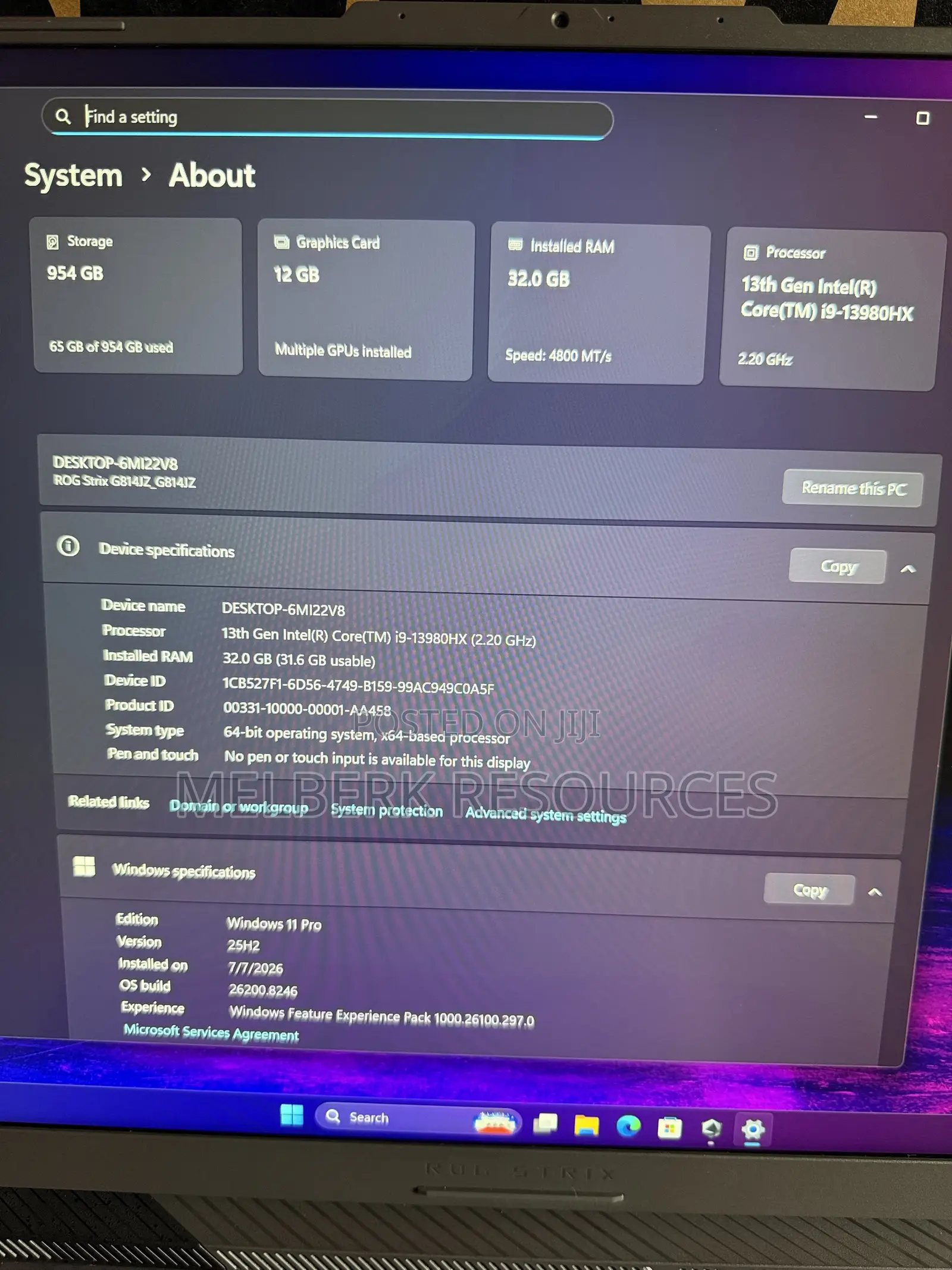 Laptop Asus ROG Strix G18 32GB Intel Core i9 SSD 1T