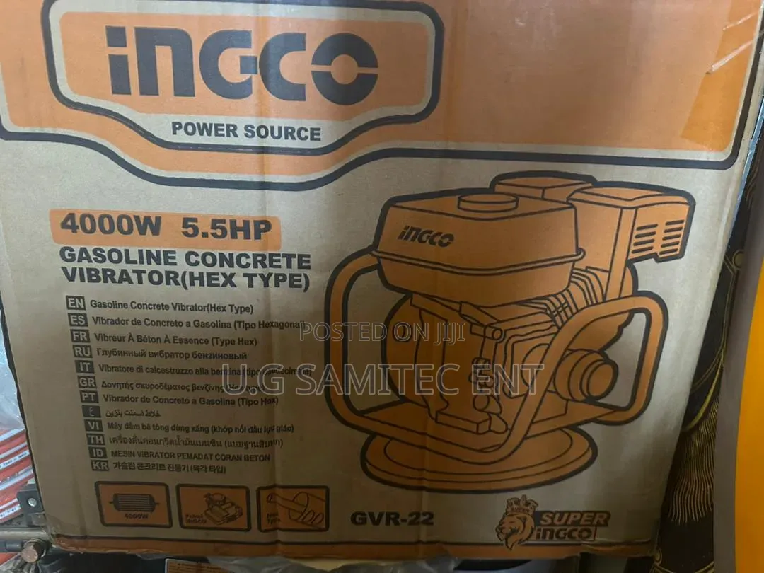 Ingco 4000W 5.5HP Gasoline Concrete Vibrator (Porker)