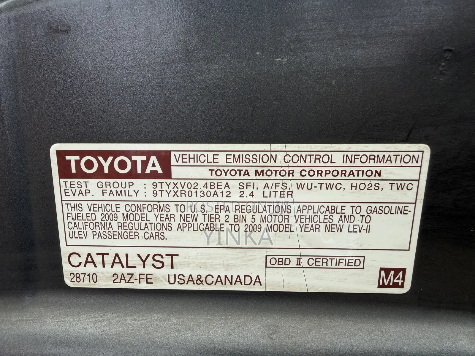 Toyota Camry SE 4dr Sedan (2.4L 4cyl 5A) 2009 Gray