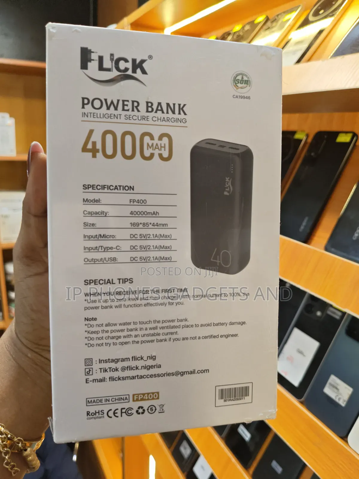 Flick FP400 40,000mAh Super Fast Power Bank