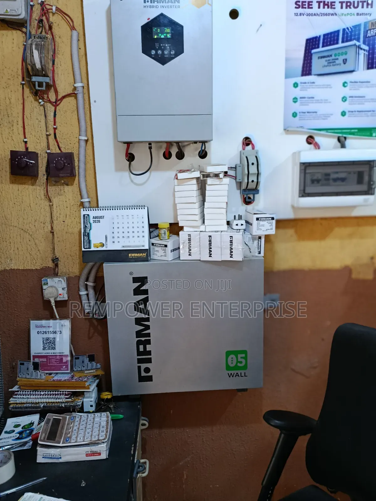 Firman 5kva Inverter and 5killowatts Battery