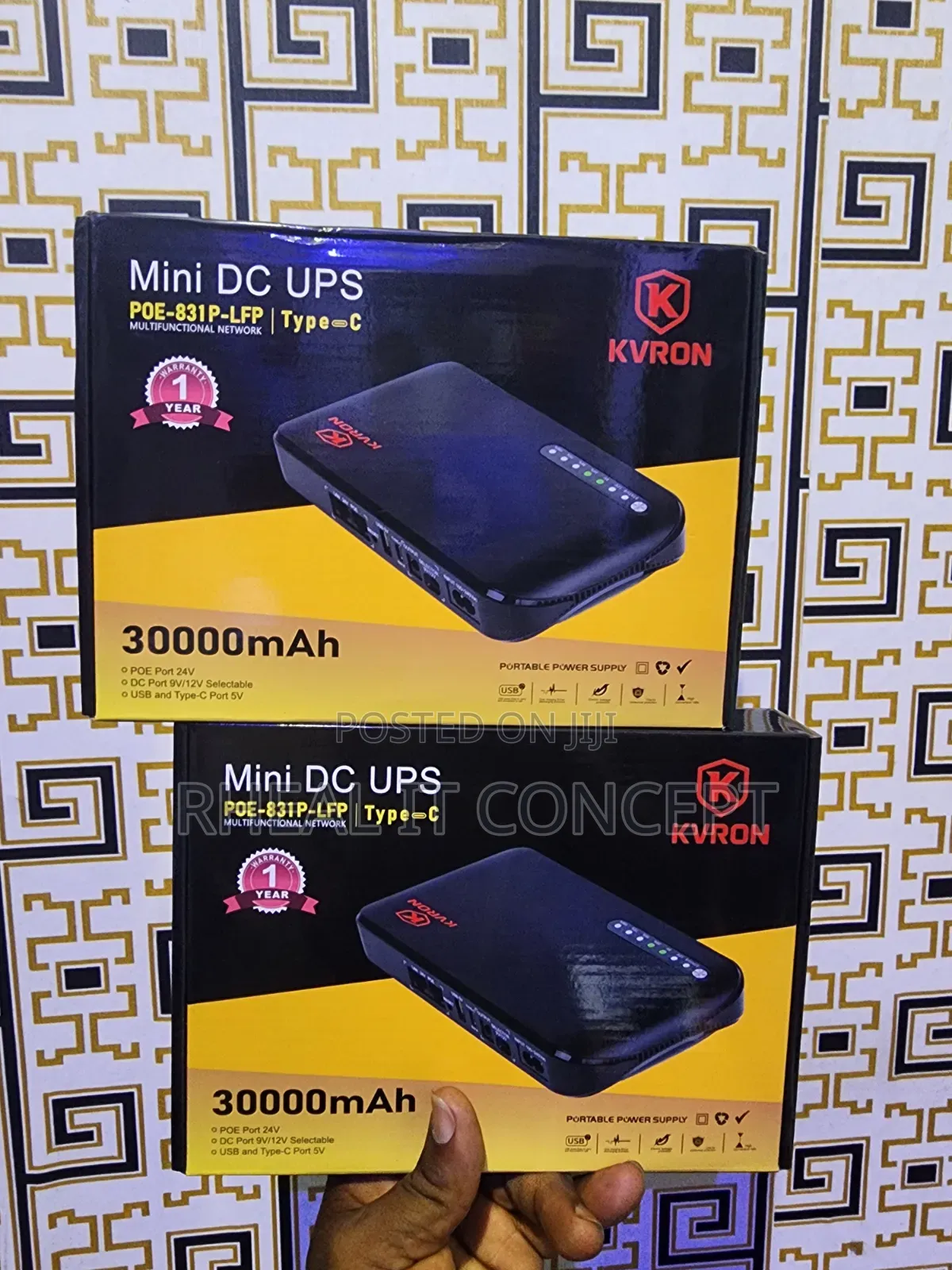 Kvron Mini Dc Ups 30,000mah ( Router Power Bank )