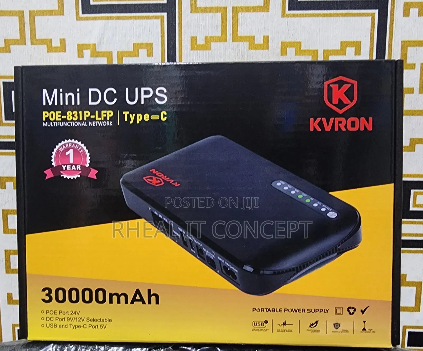 Kvron Mini Dc Ups 30,000mah ( Router Power Bank )