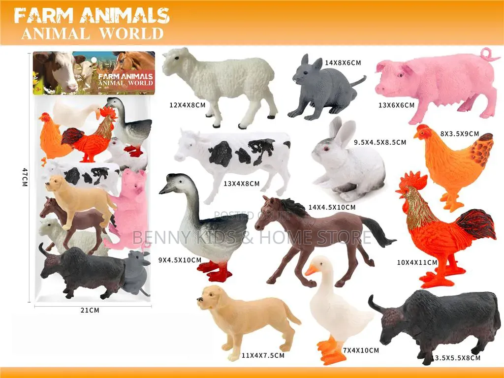 🦁🐘 Animal World Educational Toy Set – Learn, Play & Discover! 🦖🦋🐄