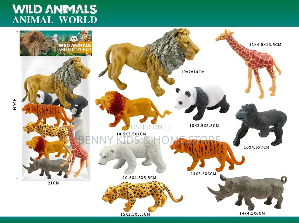 🦁🐘 Animal World Educational Toy Set – Learn, Play & Discover! 🦖🦋🐄