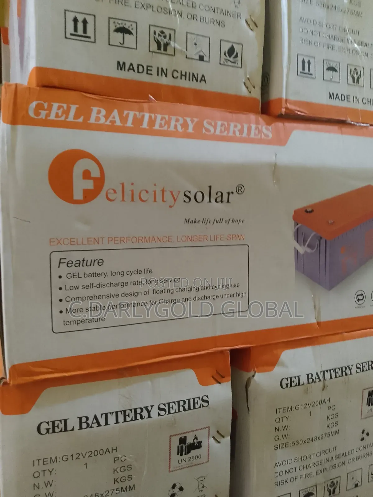 Felicity 200 Gel Battery