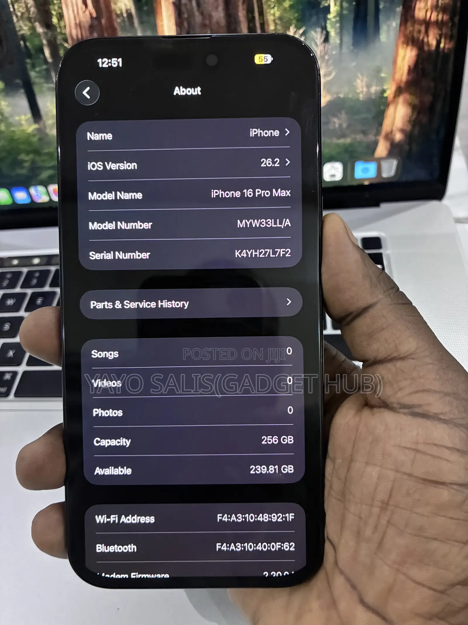 Apple iPhone 16 Pro Max 256 GB Black