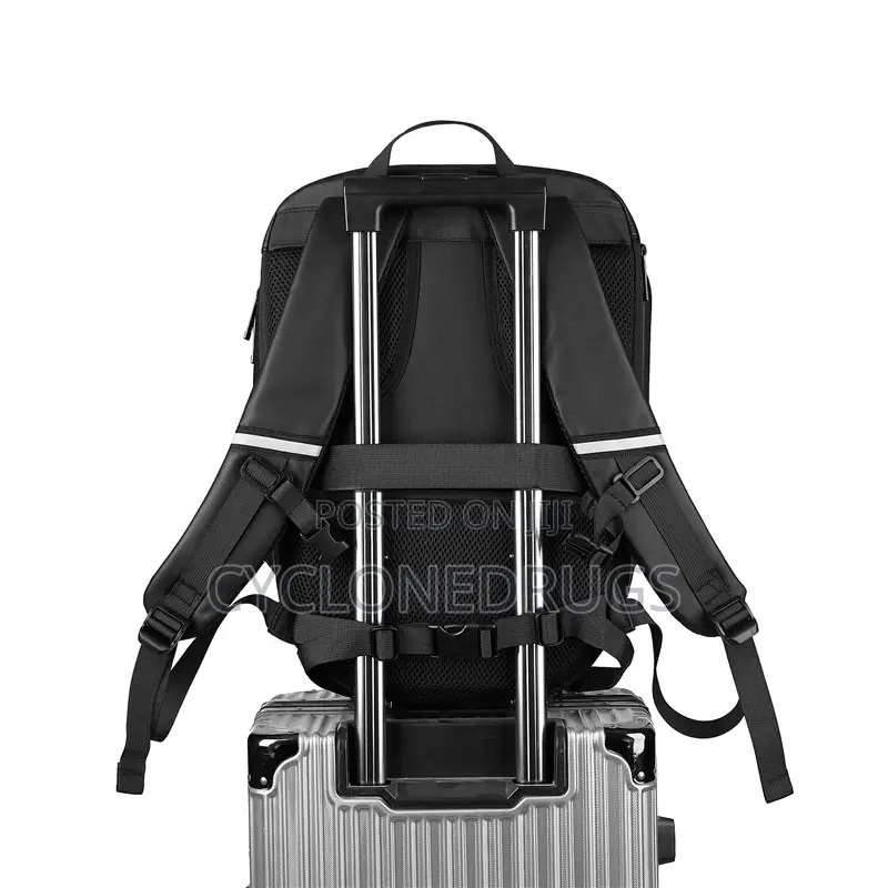 Loy Bags Black LED Backpack 19", Animated Digital Backpack