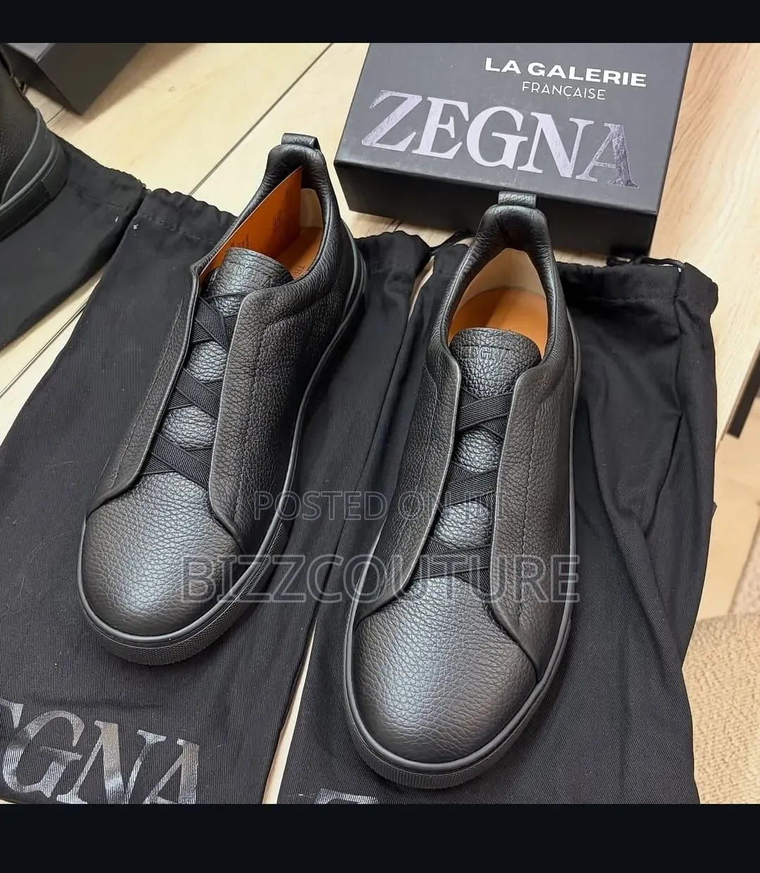 Original Zegna Men’s Sneakers 100% Authentic Guaranteed