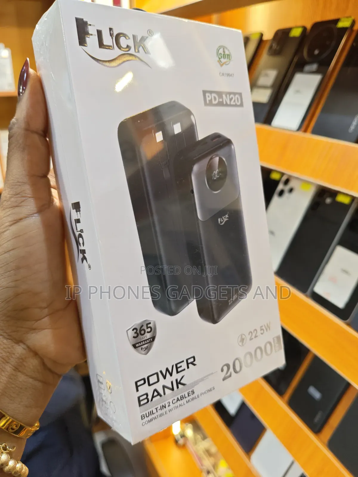 Flick PD-N20 20000mAh Power Bank (22.5W)