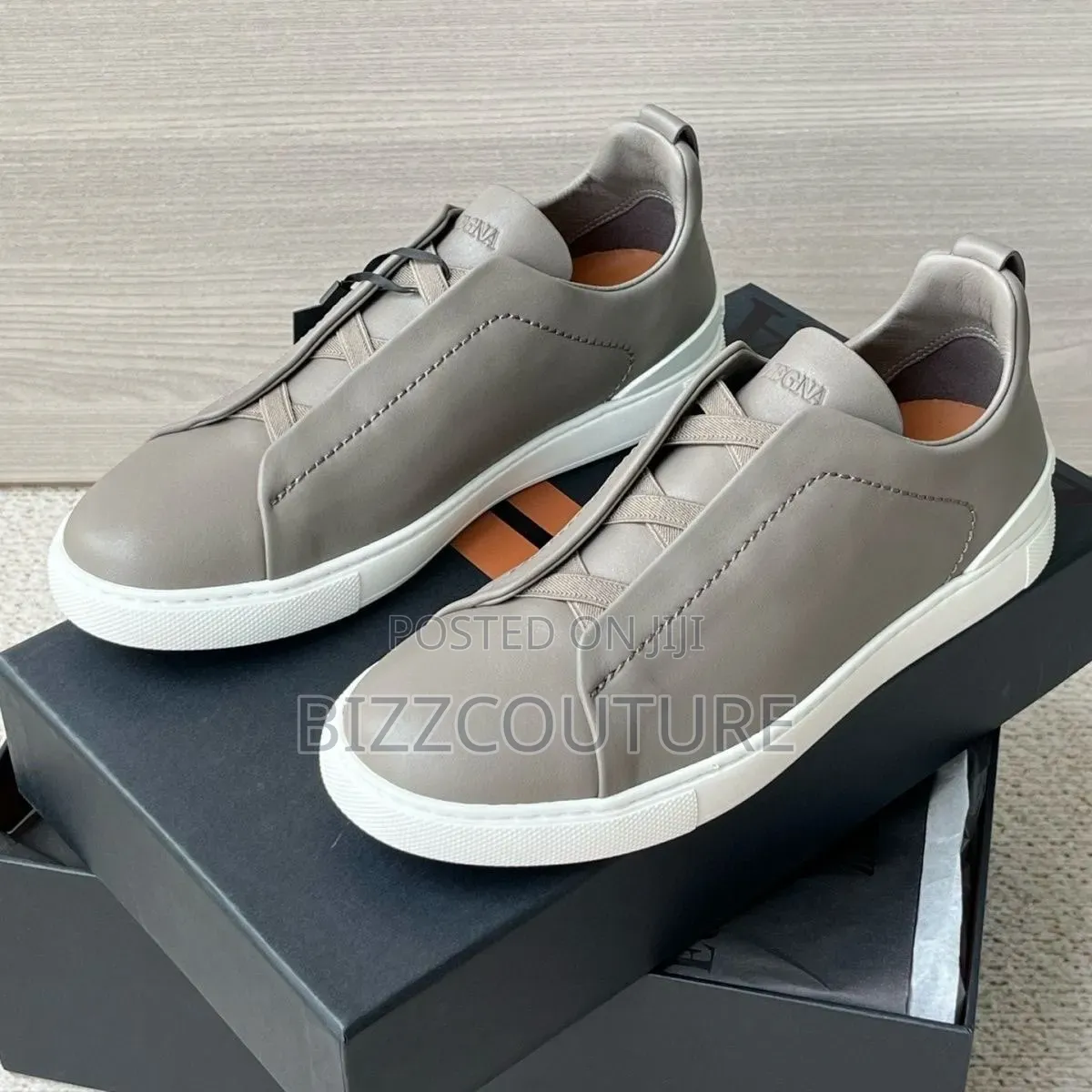 Original Zegna Men's Sneakers 100% Authentic Guaranteed