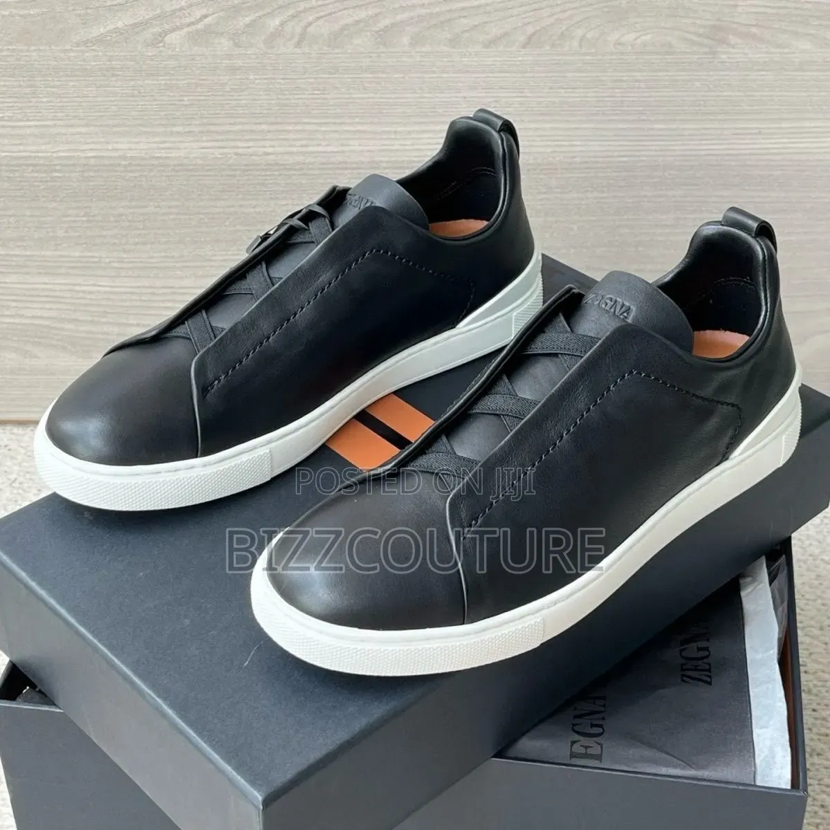 Original Zegna Men's Sneakers 100% Authentic Guaranteed
