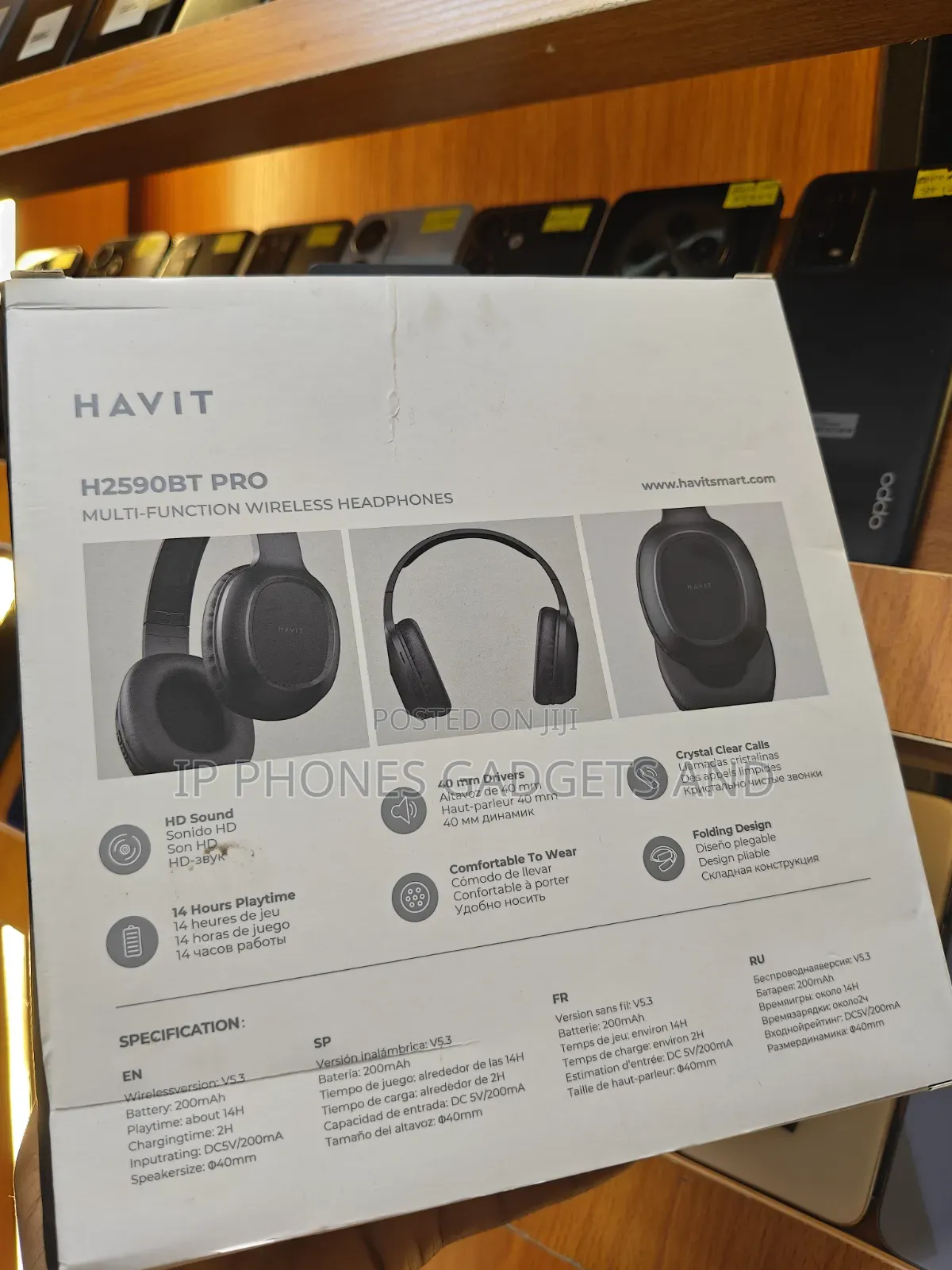 HAVIT H2590BT PRO Wireless Headphones - New