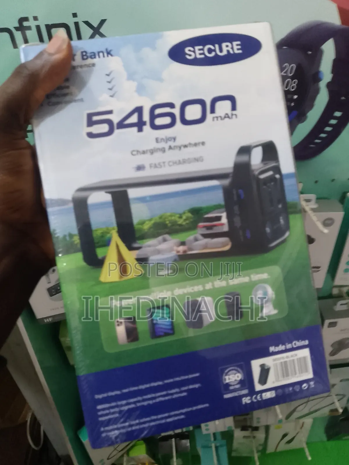 SECURE 54600mAh 150W Power Bank for Laptop & Phone Fast Charging