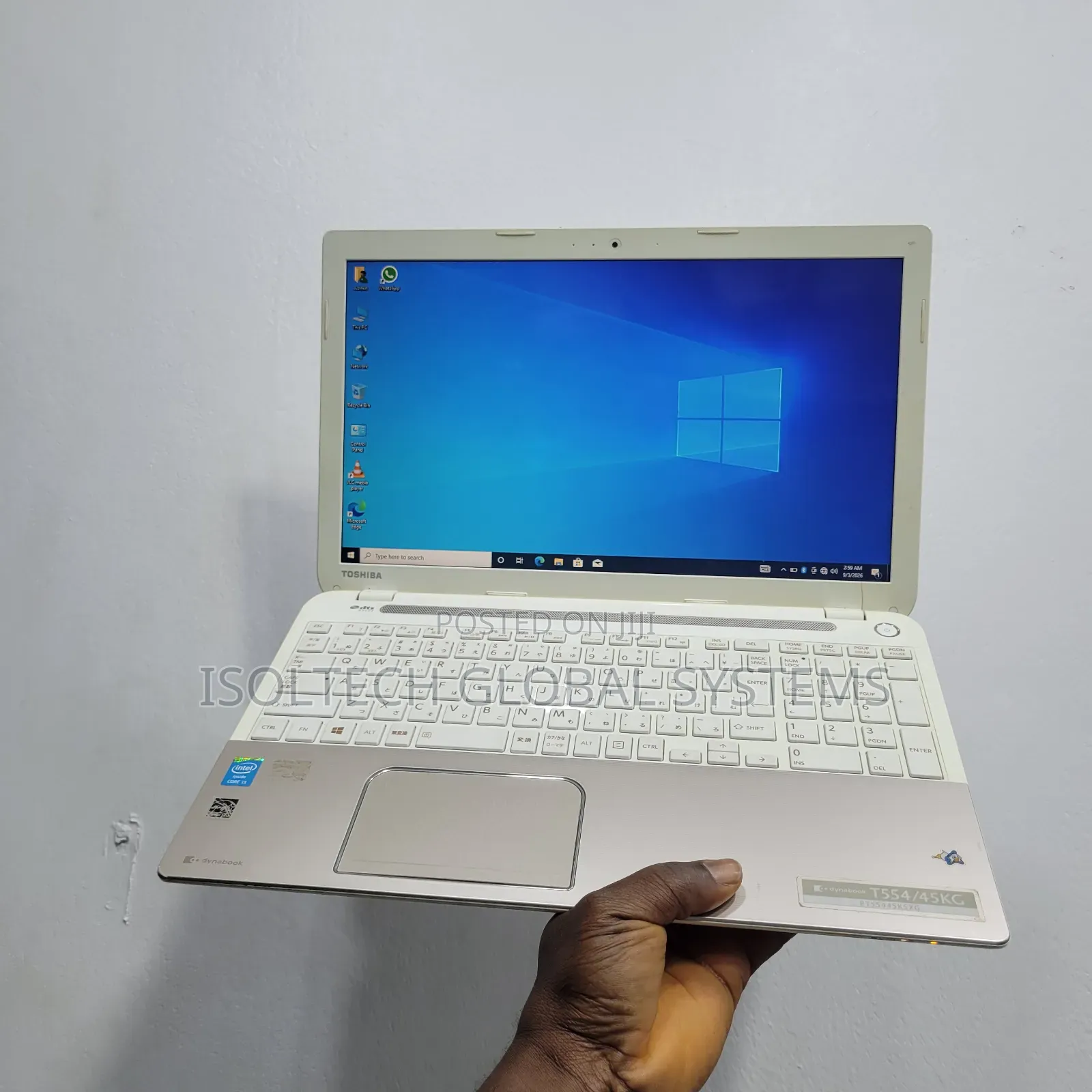 Laptop Toshiba 8GB Intel Core i3 HDD 500GB