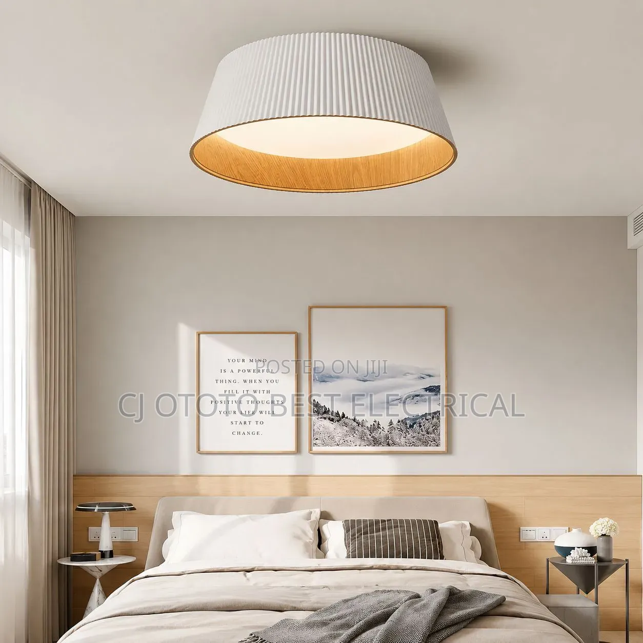 New Model Led Luxury Ceiling Light, Black & Gray Available